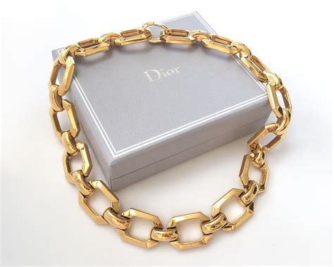 vintage dior necklace|christian dior chunky necklace.